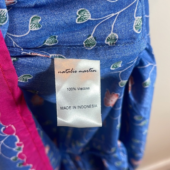 Natalie Martin Stevie Dress In Pinwheel Denim In Blue size medium - Picture 7 of 9